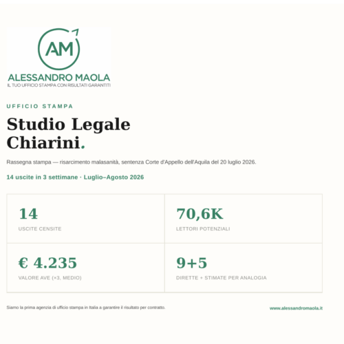 ufficio stampa studio legale chiarini