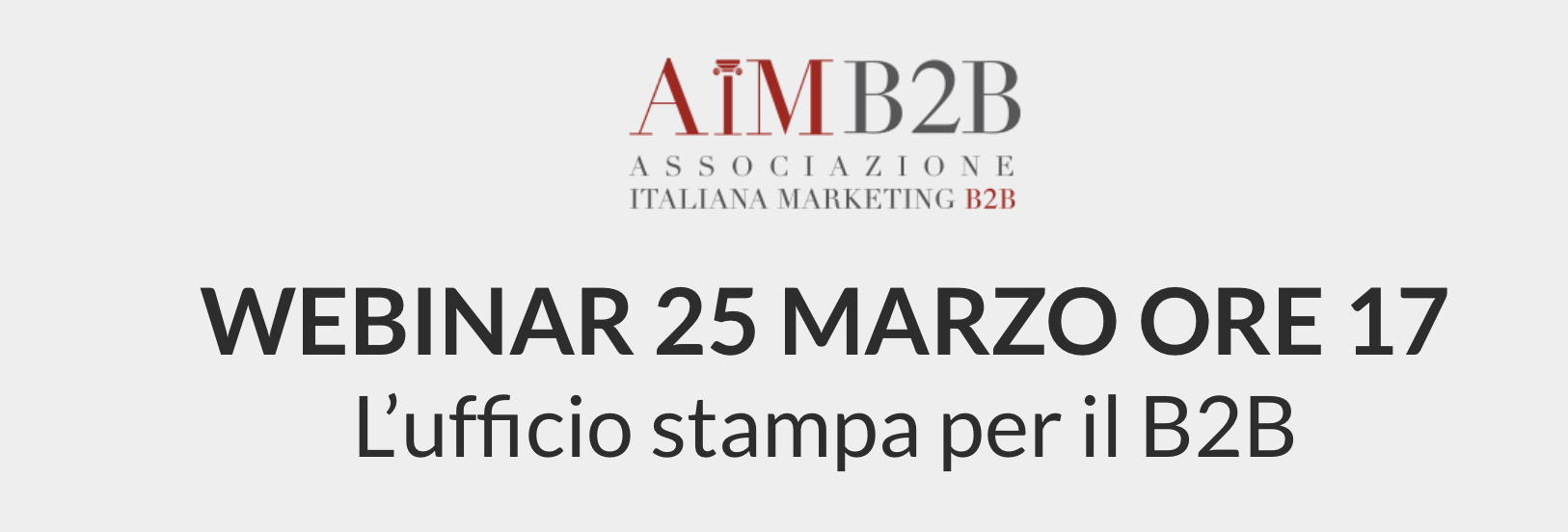 webinar l'ufficio stampa nel B2B